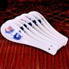 ARCEFT Scoop 7 Pieces Ceramic Spoon with Blue Pattern Design Tea Spoons, Table Spoons, Dessert Spoons Asian Spoon, 5.3 Inches Long Soup Spoon view 4