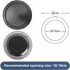 Waste Chute Lid Built-in Countertop Trash Bin Lid Cover, Stainless Steel Garbage Lid Balance Flap Cover, Brushed Surface Trash Grommet Swing Trash Can Lid, for Kitchen/Bathroom/Restaurant-gold view 4