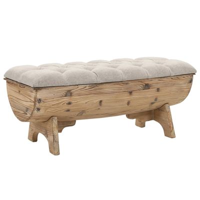 HEFZGDB Storage Bench 40.6" Solid Wood Fir
