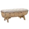 HEFZGDB Storage Bench 40.6" Solid Wood Fir view 1