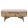HEFZGDB Storage Bench 40.6" Solid Wood Fir view 3