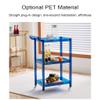 Acrylic Utility Rolling Cart,3-Tier Acrylic Bar Cart with Pulling Handle & 4 Wheels for Kitchen Living Room Dining Laundry,Clear Multifunction Small Spaces Rolling Serving (Size:29.13'' H,Color:Grey) view 4