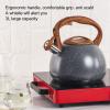 3L Tea Kettle Stovetops,Stainless Steel Water kettles for Stove Top Teatop with Anti Hot Ergonomic Handle for Coffee Tea Milk view 2