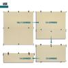Bynbbur 7'W x 6.5'H Outdoor Patio Shades Foldable Roller Blinds, 220 GSM Sun Shade Roll Up Porch Screens Exterior Shade Cloth for Deck Pergola Backyard, Beige view 2