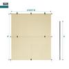 Bynbbur 7'W x 6.5'H Outdoor Patio Shades Foldable Roller Blinds, 220 GSM Sun Shade Roll Up Porch Screens Exterior Shade Cloth for Deck Pergola Backyard, Beige view 4