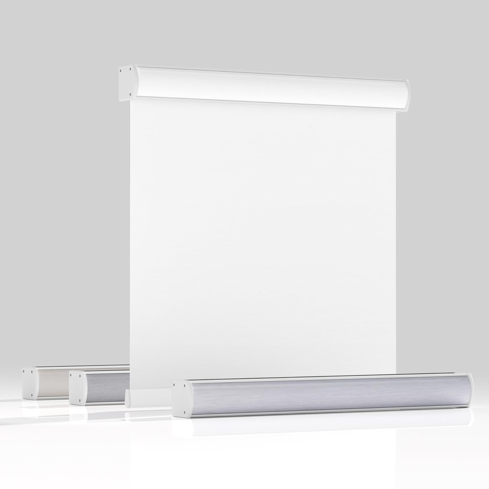 HOTSOON Blackout Roller Shades for Windows, Cordless Roller Blinds with Cassette Valance, Thermal Insulated Fabric UV Protection, Window Shades for Home,Office,Bedroom,Door, Pure White,32.5"W x 64"H