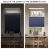 ZimJAHO No Drill No Tools Cellular Shades Top Down Bottom Up Blackout Cordless Honeycomb Blinds Easy to Install UV Protection Window Shades for Office Home Noise Reduction, Dark Blue, 51" W x 48" H view 3