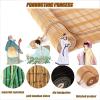 A1 Bamboo Roll-Up Blinds - Retro Patio Shades, 3872in/97183cm (WH) Outdoor Blinds for Patio view 2