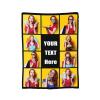 CYAHSJE Custom Blankets with 10 Photos and Text, Personalized Picture Blankets with Multiple Designs,Customized Blanket for Bedroom Office Travel Christmas Birthday as Souvenirs Gifts view 3