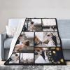 CYAHSJE Custom Blankets with 8 Photos and Text, Personalized Picture Blankets with Multiple Designs,Customized Blanket Gifts for Christmas Birthday Valentine's Day view 4