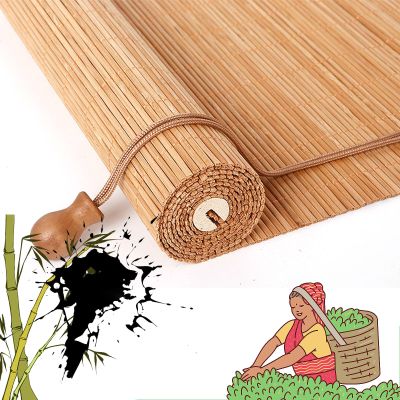 A1 Bamboo Roll-Up Blinds - Retro Patio Shades, Outdoor Blinds for Patio 6039in/15299cm (WH)