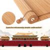 A1 Bamboo Roll-Up Blinds - Retro Patio Shades, 3079in/76201cm (WH) view 3