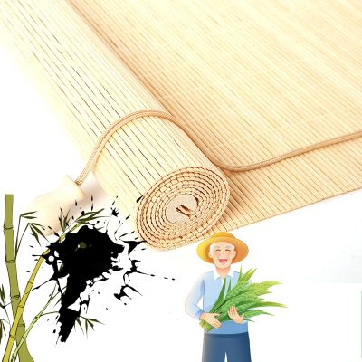 Bamboo Blind Bamboo Roll Up Blinds Bamboo Roll Up Shades Bamboo Shades Blinds, Bamboo Roller Blinds, Retro Patio Shades Roll Up Outdoor, Outdoor Blinds for Patio 5375in/135191cm WH A2