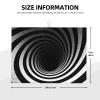 Dish Drying Mat for Kitchen Counter 18x24 Inch Microfiber Dish Drying Pad Black and white spiral tunnel Absorbent Large Dishes Drainer Mats for Kitchen Countertops Sinks Draining Racks view 2