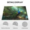 Dish Drying Mat for Kitchen Counter 18x24 Inch Microfiber Dish Drying Pad Peacock Absorbent Large Dishes Drainer Mats for Kitchen Countertops Sinks Draining Racks view 3
