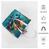 BTCOWZRV Canvas Tote Bag for Women Reusable Grocery Bag Fruit And Spoon Shopping Bags Casual Shoulder Bag Handbag view 3