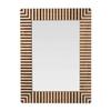 Hansa Rectangular Rosewood Wall Mount Elegant Mirror for Living Room,Bathroom, Bedroom,Bathroom Decor(36x24 inch,Brown) view 1