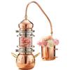 MiBoce Home Moonshine Still Distiller, 2L/3L Pure Copper Alembic Still, with Removable Glass Accessories, Water Pump Hose, for Whiskey, Moonshine Essential Oils view 1