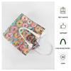 BTCOWZRV Canvas Tote Bag for Women Reusable Grocery Bag Coffee And Donuts Shopping Bags Casual Shoulder Bag Handbag view 3
