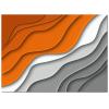 Abstract Geometric Orange Gray Orange Gradient Area Rug, Light Luxury Modern Water Ripple Indoor Non Slip Bedroom Rug, Machine Washable Carpet for Living Room Office Floor Mat - 6 ft x 8 ft view 4