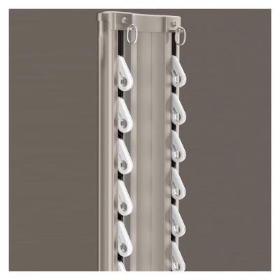 Outdoor Gazebo Double Curtain Track System, Bedroom/Living Room/Hospital/Office Sliding Conjoined Twin Row Rail Rod Ceiling Mount, 3ft-26ft Custom, Heavy Duty Aluminum ( Color : Champagne , Size : Len
