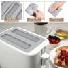 2pcs Silicone Toaster Lid 2 Slice Toaster Cover Heat Resistance Bread Machine Cover Bread Machine Cover Bread Maker Accessories Silicone Cove for Kitchen Coffee Shop Restaurant Toaster Appliance view 3