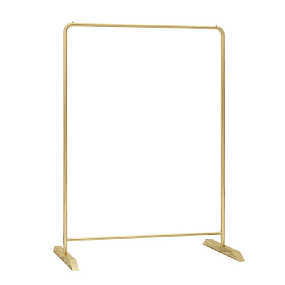 JOMRTS Heavy Duty Garment Rack Modern Gold Clothes Rail, Heavy Duty Metal Clothing Rack for Hanging Clothes, Large Capacity Single Rail Coat Rack for Bedroom and Living Room (150x40x160CM)