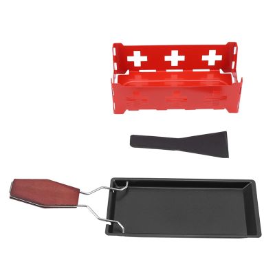 Cheese Raclette Rotaster Set Home Kitchen Grilling Tool Baking Tray Stove Portable Non Stick