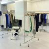 Heavy duty Garment rack Heavy Duty Clothes Rail On Wheels Silver Stainless Steel Clothing Rack For Hanging Clothes Commercial Clothes Display Rack Freestanding Single Rod Coat Rack For Bedroom ( 120X view 3