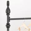 Heavy duty Garment rack Nordic Modern Clothing Rack With Shelves, Black Metal Clothes Rail For Hanging Clothes, 2 In 1 Multifunctional Coat Rack For Bedroom, Heavy Duty Clothes Organizer ( 100X40X165 view 2