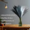 SeptCat 80 Pcs Pampas Grass Decor 21.7" Fluffy Black White Grey Faux Short Pampas Grass Artificial Small Pompas Grass Flower Vase Filler for Home Wedding Decoration view 4