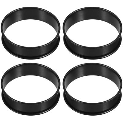 Alipis Non Stick Rings Baking Crumpet Pans Ring Molds for Baking Stainless Steel 8cm