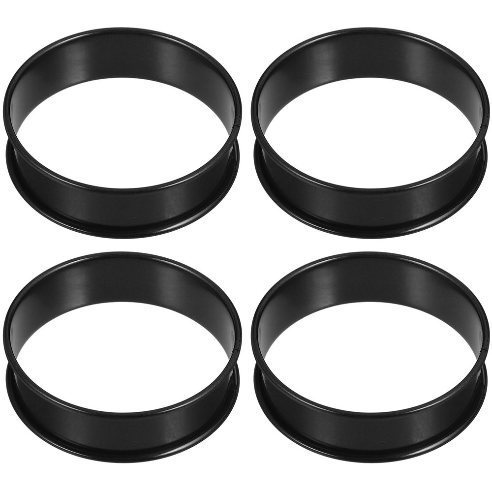 Alipis Non Stick Rings Baking Crumpet Pans Ring Molds for Baking Stainless Steel 8cm