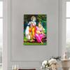 BAISHUNLI Canvas Wall Art Print Krishna Art Paintings Radha Krishna Poster Home Decor Krishna Radha Posters and Prints Wall Art Unframed 8x10inch view 2