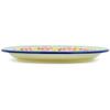 Polmedia Polish Pottery Serving Plate - Starburst Blooms Pattern Handmade in Boleslawiec Poland by Ceramika Bona + Certificate of Authenticity view 3