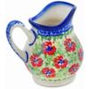 Polmedia Polish Pottery Creamer - Midsummer Bloom Pattern Handmade in Boleslawiec Poland by Ceramika Bona + Certificate of Authenticity view 3