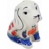Polmedia Polish Pottery Dog Figurine - Fresh Vegetable Garden Pattern Handmade in Boleslawiec Poland by Ceramika Bona + Certificate of Authenticity view 1