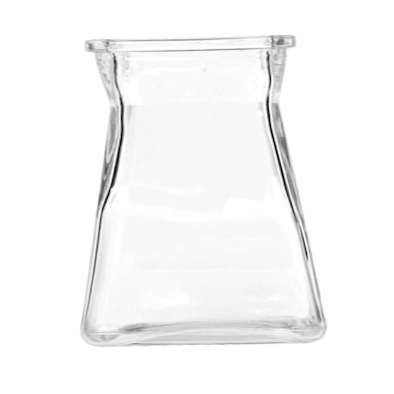212 Main AI-N3097 Clear Gathered Square Vase