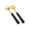 212 Main Stainless Steel Salad Servers with White & Grey Stone Handles Set of 2 view 1