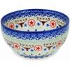 Polmedia Polish Pottery Bowl 7-inch - Texas State Pattern Handmade in Boleslawiec Poland by Ceramika Bona + Certificate of Authenticity view 1