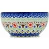 Polmedia Polish Pottery Bowl 7-inch - Texas State Pattern Handmade in Boleslawiec Poland by Ceramika Bona + Certificate of Authenticity view 3