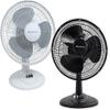 Comfort Zone Oscillating Table Fan Bundle, Adjustable Tilt, Convenient Push Button Controls, Quiet, 12 inch, 3 Speed, Desk Fan, Airflow 7.25 ft/sec, Ideal for Home, Bedroom, Dorm & Office (2-Pack) view 1
