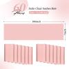 YMHPRIDE 60 PCS Rose Gold Satin Chair Sashes, 7x108 Inch Ties Chair Bows view 2