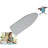 FIEZFEAT Replacement Ironing Board Cover 36x12 43x13 48x15inch 100% Cotton Iron Board Cover With Thick Pad, Heat Reflective, For Standard Table Top Ironing Board, Blue(Color:Gray,Size:48x15inch(120x38 view 1