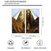 Abstract Bear Frosted Window Film Coverings Natural Wild Animal Rustic Mountain Forest Window Privacy Film Self-Adhesive Glass Film Decorative Sticker Frosted for Home Bathroom 35.4Wx63L-inch x2 Pcs view 2