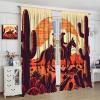 Western Darkening Window Drapes Wild West Cowboy Desert Cactus Sunset Rod Pocket Blackout Grunge Design Curtains for Bedroom Living Room Decor 63" W X 63" L view 4