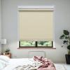 Pasoun No Drill Cordless Roller Shades No Tools 100% Blackout Roller Windows Blinds Waterproof Fabric Privacy Blinds Thermal Insulated Tension Shades for Home Office (Beige, 31" W x 56" H) view 2