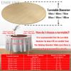 ESOYAWE Wooden Dining Table Swivel Plate Diameter  20 24 28 32 36 39 Inch Large Round Turntable, Easy to Reach Food Tabletop Rotating Serving Tray, No Need to Install view 2