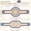 Bread Making Tools and Supplies, Set of 7, inclued Round Baking Mat and Oval Baking Mat, Sourdough Danish Dough Whisk, Bread Lame Dough Scoring, Bread Scraper Dough Cutter, Perfects Gift for Baker view 2