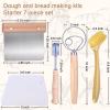 Bread Making Tools and Supplies, Set of 7, inclued Round Baking Mat and Oval Baking Mat, Sourdough Danish Dough Whisk, Bread Lame Dough Scoring, Bread Scraper Dough Cutter, Perfects Gift for Baker view 3